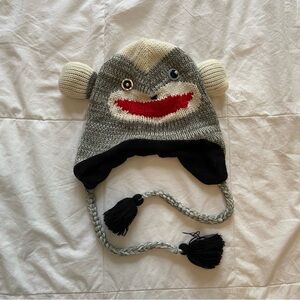2/$20 Knit Sock Monkey Hat